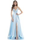 Colors Long Formal Spaghetti Strap Prom Dress 968 - The Dress Outlet