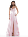 Colors Long Formal Spaghetti Strap Prom Dress 968 - The Dress Outlet