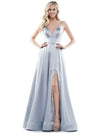 Colors Long Formal Spaghetti Strap Prom Dress 968 - The Dress Outlet