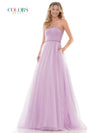 Colors Long Formal Strapless Prom Ball Gown 2703 - The Dress Outlet