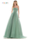 Colors Long Formal Strapless Prom Ball Gown 2703 - The Dress Outlet