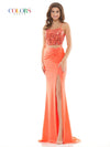 Colors Long Formal Two Piece Beaded Prom Dress 2688 - The Dress Outlet