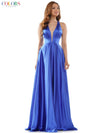 Colors Long Halter Formal Prom Dress 2633 - The Dress Outlet