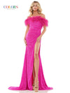 Colors Long Off Shoulder Prom Dress 2297 - The Dress Outlet