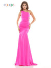 Colors Long One Shoulder Fitted Prom Dress 2693 - The Dress Outlet