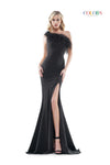 Colors Long One Shoulder Formal Prom Dress 2405 - The Dress Outlet