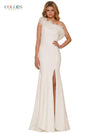 Colors Long One Shoulder Formal Prom Dress 2405 - The Dress Outlet