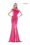 Colors Long One Shoulder Formal Prom Dress 2405 - The Dress Outlet