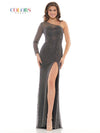 Colors Long One Shoulder Formal Prom Dress 2746 - The Dress Outlet
