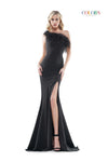 Colors Long One Shoulder Formal Prom Dress 2405 - The Dress Outlet