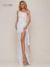Colors Long One Shoulder Sexy Prom Dress 2994 - The Dress Outlet