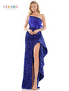 Colors Long One Shoulder Sexy Prom Dress 2994 - The Dress Outlet