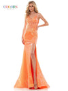 Colors Long Sexy Spaghetti Strap Prom Dress 2848 - The Dress Outlet