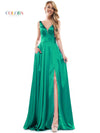 Colors Long Sleeveless Formal Prom Dress 904 - The Dress Outlet