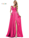Colors Long Sleeveless Formal Prom Dress 904 - The Dress Outlet