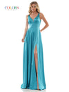 Colors Long Sleeveless Formal Prom Dress 904 - The Dress Outlet