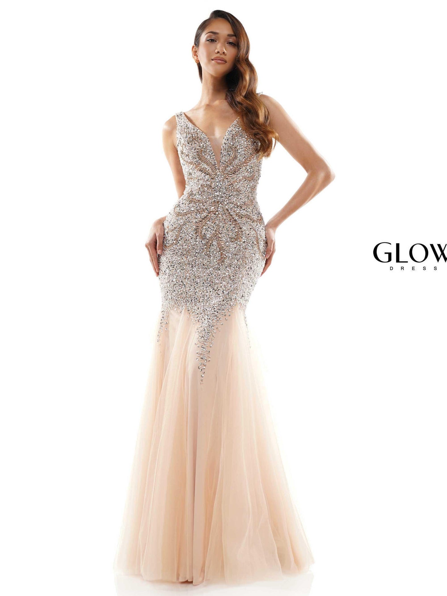Colors Long Sleeveless Mermaid Prom Gown 697 - The Dress Outlet