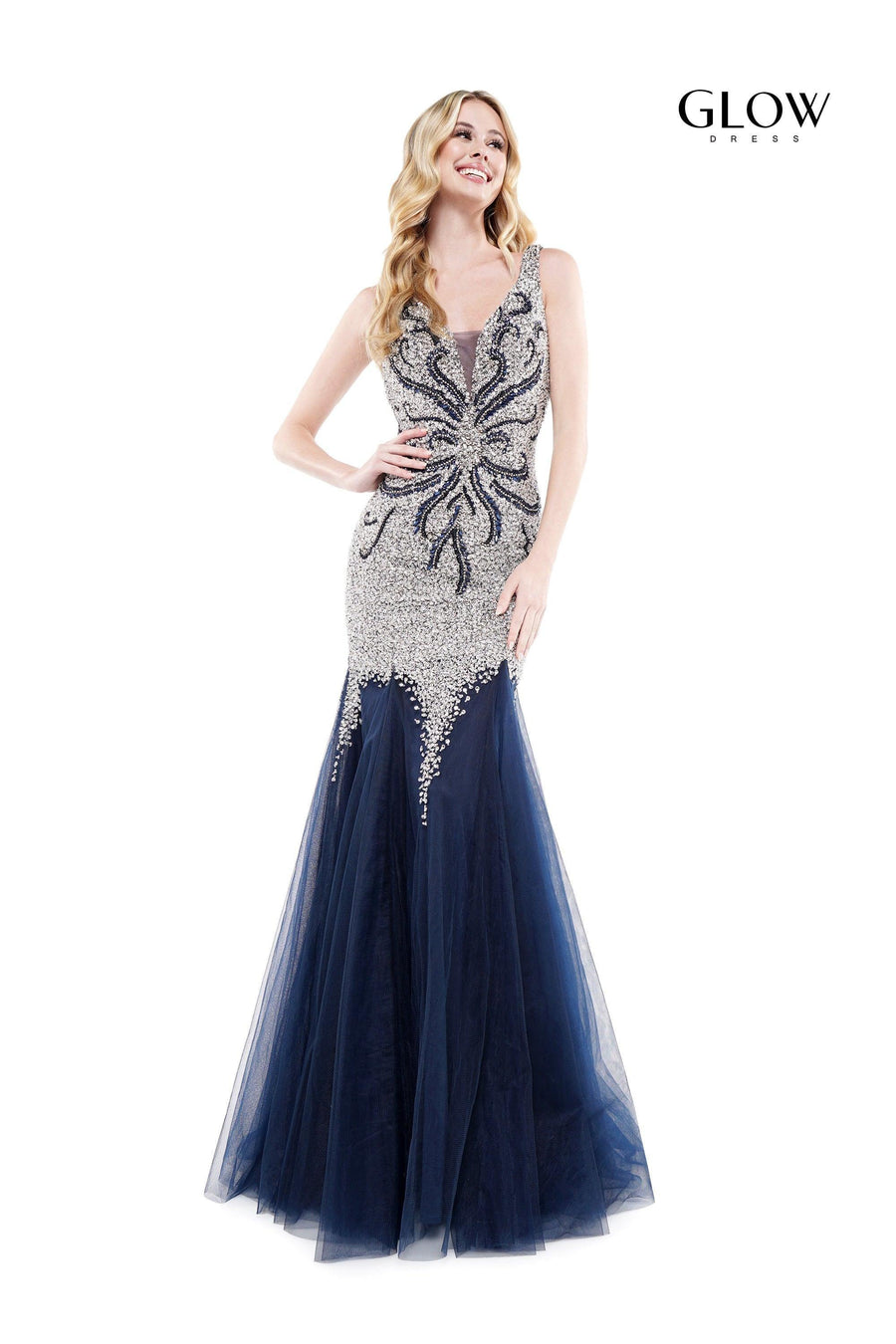 Colors Long Sleeveless Mermaid Prom Gown 697 - The Dress Outlet