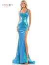 Colors Long Sleeveless Prom Dress 2855 - The Dress Outlet