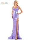 Colors Long Sleeveless Prom Dress 2855 - The Dress Outlet