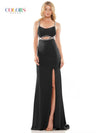 Colors Long Spaghetti Strap Evening Dress 2829 - The Dress Outlet