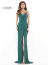 Colors Long Spaghetti Strap Formal Prom Gown 2659 - The Dress Outlet
