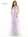 Colors Long Spaghetti Strap Ombre Prom Dress 2757 - The Dress Outlet