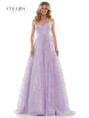 Colors Long Spaghetti Strap Prom Ball Gown 2687 - The Dress Outlet