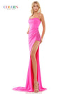 Colors Long Spaghetti Strap Prom Dress 2870 - The Dress Outlet