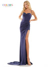 Colors Long Spaghetti Strap Prom Dress 2870 - The Dress Outlet