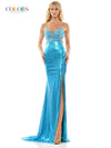 Colors Long Spaghetti Strap Prom Dress 2963 - The Dress Outlet