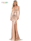 Colors Long Spaghetti Strap Prom Dress 2963 - The Dress Outlet