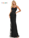 Colors Long Spaghetti Strap Prom Dress 2999 - The Dress Outlet