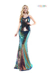 Colors Long Spaghetti Strap Sexy Prom Dress 2519 - The Dress Outlet