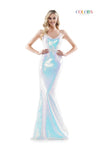 Colors Long Spaghetti Strap Sexy Prom Dress 2519 - The Dress Outlet