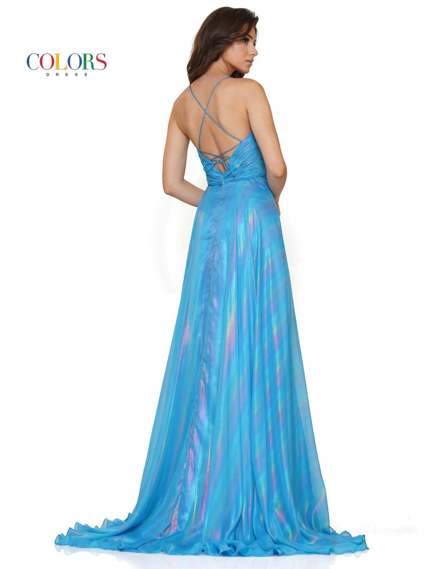 Colors Long Spaghetti Strap Sexy Prom Dress 2765 - The Dress Outlet