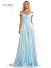 Colors Off Shoulder Long Prom Dress G1099 - The Dress Outlet