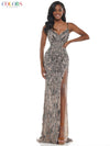 Colors Prom Formal Beaded Long Fitted Dress 116 - The Dress Outlet