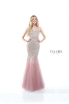 Colors Prom Long Formal Beaded Mermaid Dress 2230 - The Dress Outlet