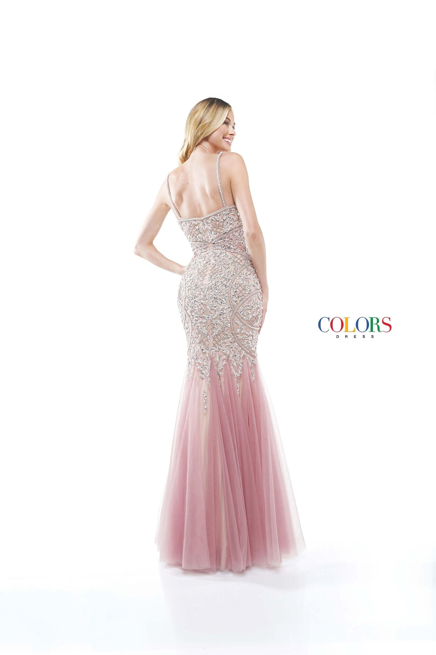 Colors Prom Long Formal Beaded Mermaid Dress 2230 - The Dress Outlet
