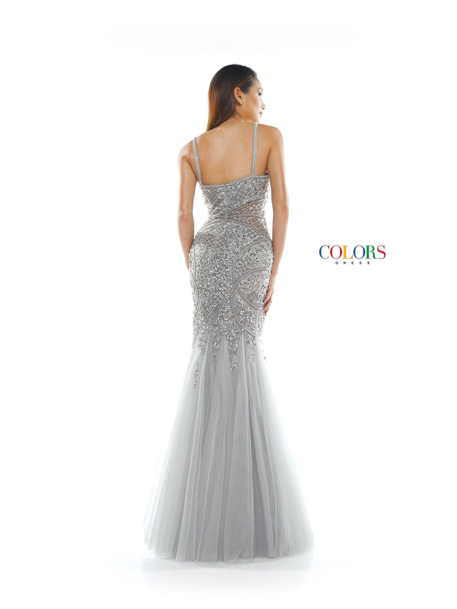 Colors Prom Long Formal Beaded Mermaid Dress 2230 - The Dress Outlet