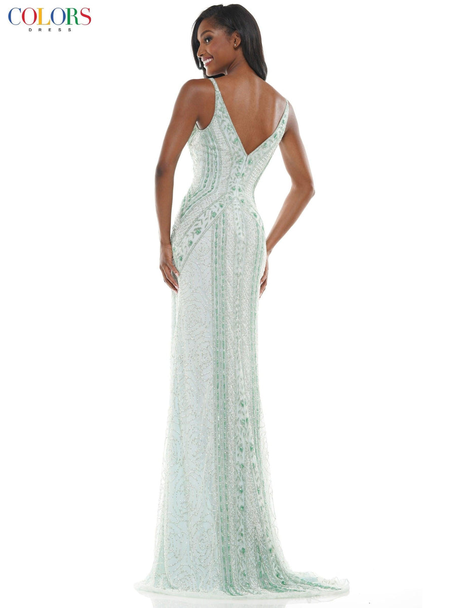 Colors Prom Long Formal Fitted Dress 108 - The Dress Outlet