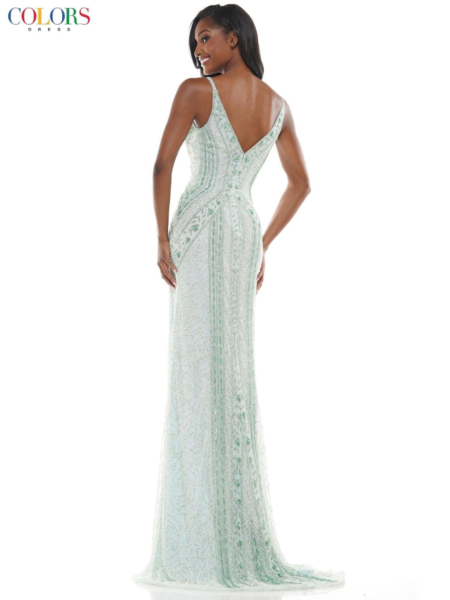 Colors Prom Long Formal Fitted Dress 108 - The Dress Outlet