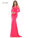 Colors Prom Long Formal Fitted Dress 2689 - The Dress Outlet