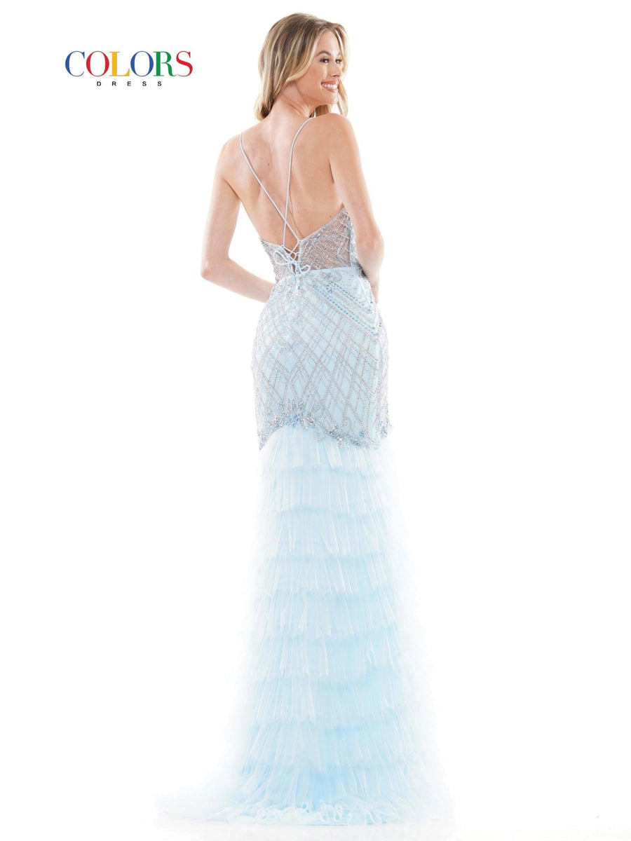 Colors Prom Long Formal Fitted Dress 2747 - The Dress Outlet