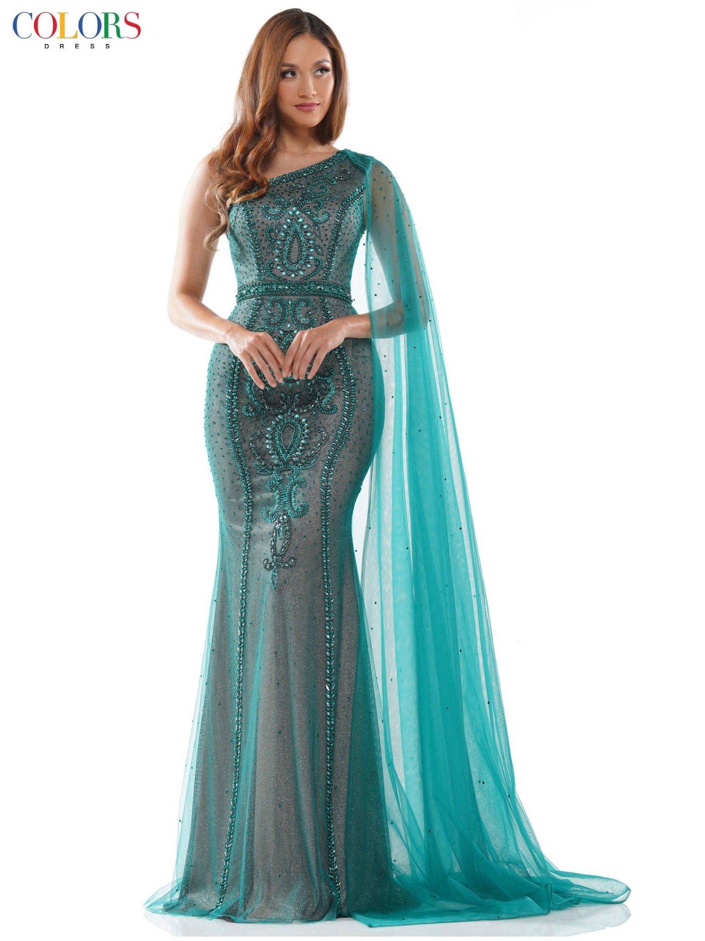 Colors Prom Long Formal Mermaid Prom Gown 2058 - The Dress Outlet