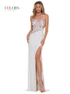 Colors Prom Long Formal Sexy Beaded Dress 123 - The Dress Outlet