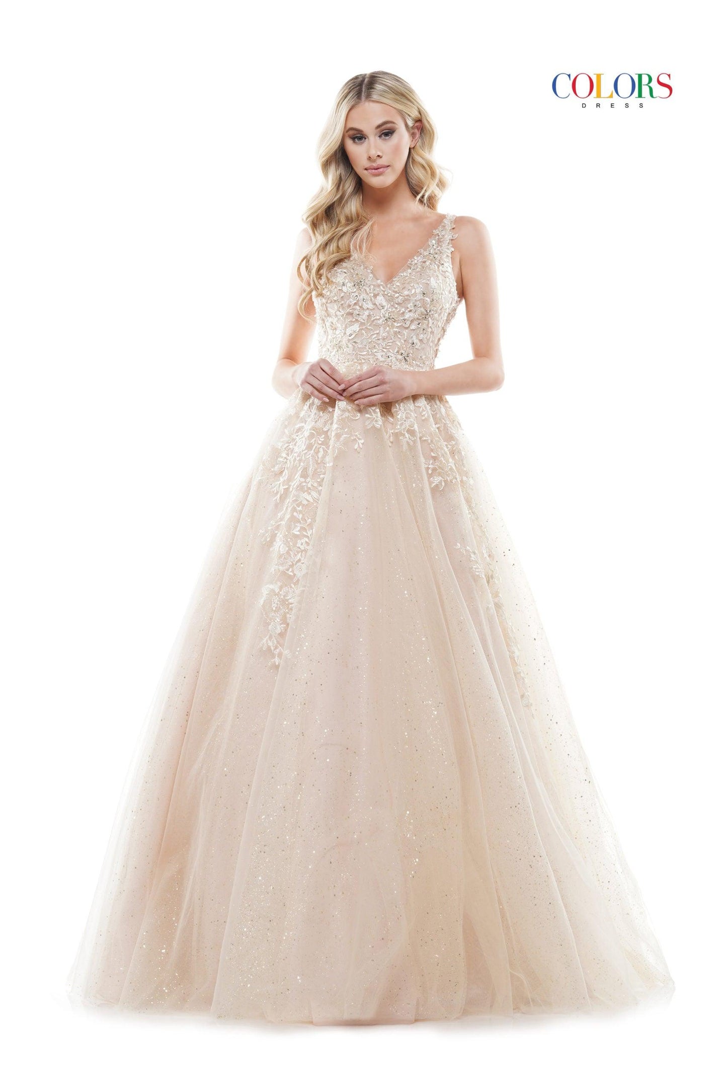 Colors Prom Long Formal Sleeveless Dress 2615 - The Dress Outlet