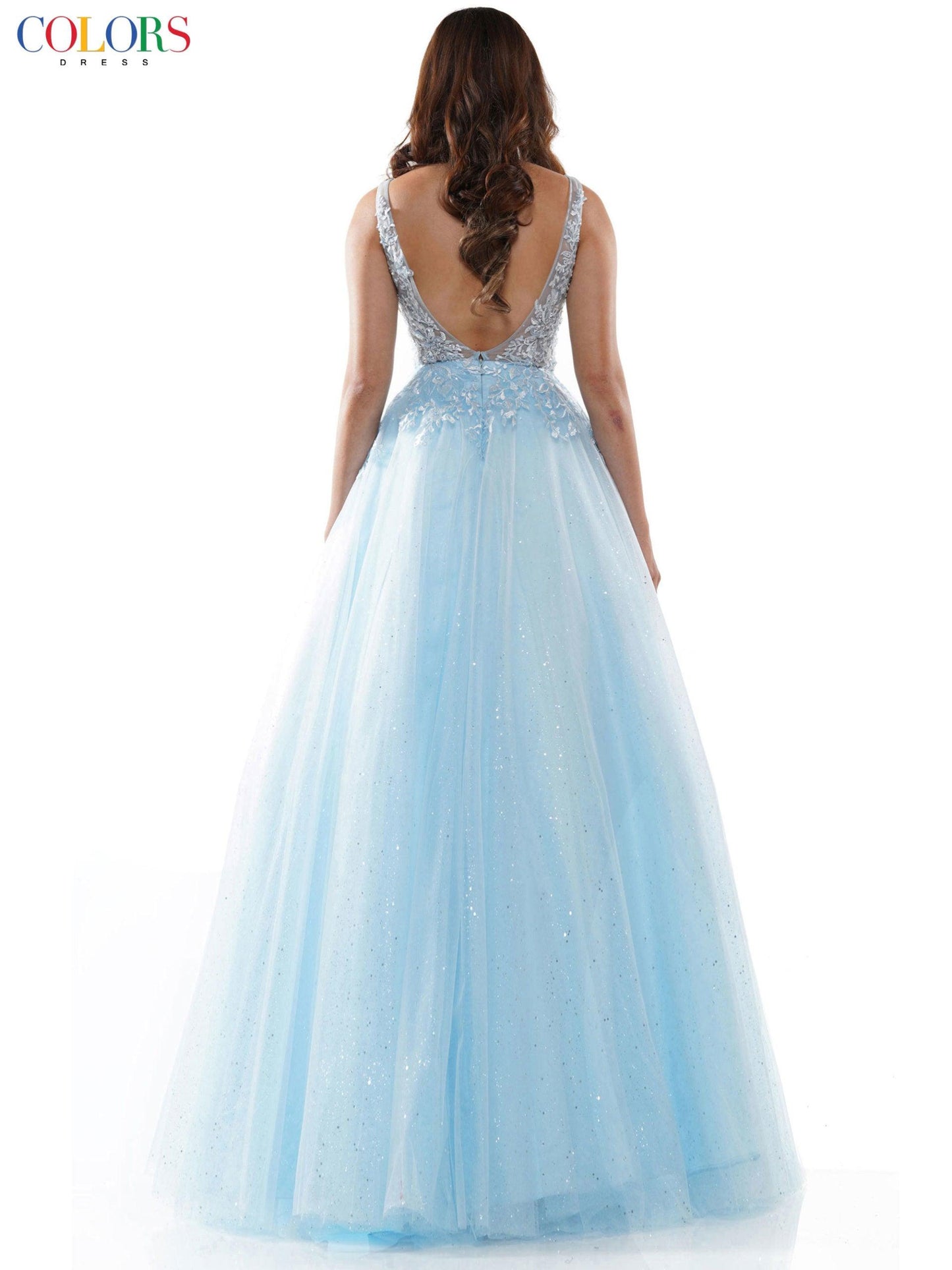 Colors Prom Long Formal Sleeveless Dress 2615 - The Dress Outlet
