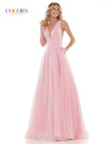 Colors Prom Long Glitter Ball Gown 2170 - The Dress Outlet